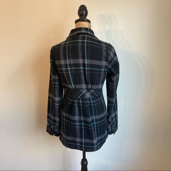 Aeropostale plaid pea coat - Picture 8 of 11